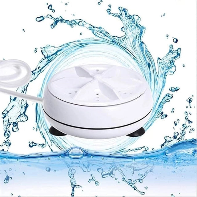 Portable Mini Ultrasonic Washing Machine – 3-in-1 Home Cleaner