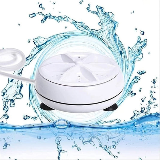 Portable Mini Ultrasonic Washing Machine – 3-in-1 Home Cleaner